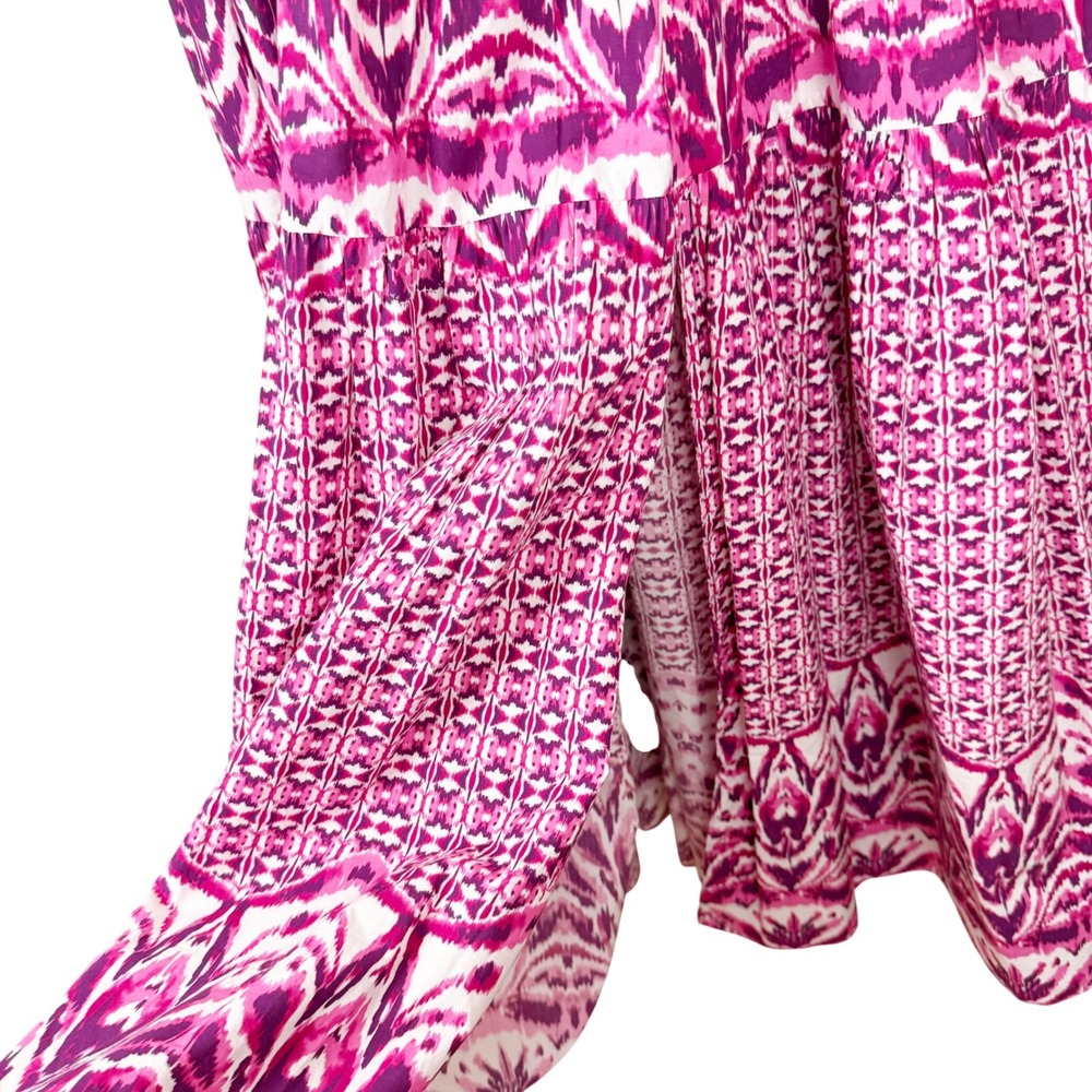 Calypso St Barth Brigitte Batik Magenta Print Maxi Dress Medium - Picture 11 of 16